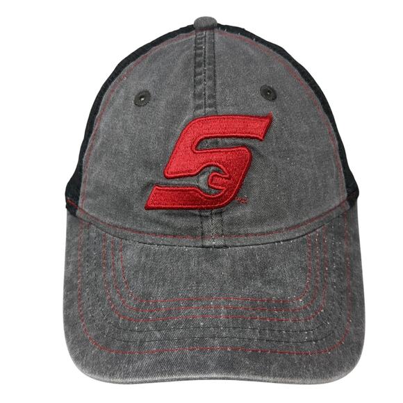 Snap-on Snapback Trucker Hat Gray One Size Adjustable Embroidered Mesh Back - Picture 1 of 9